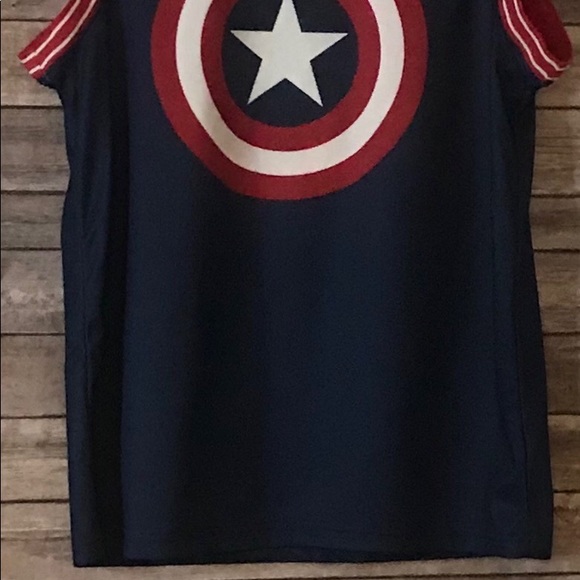 Sleeveless Captain America Jersey - Picture 2 of 8